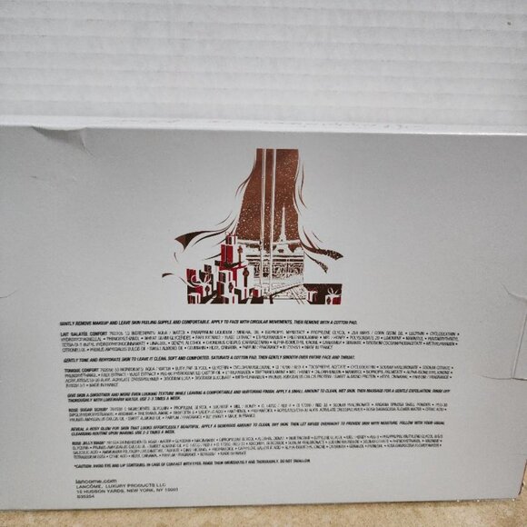 4pc Lancome Rosy Skincare Collection Makeup Remover Scrub Toner Mask New in Box - Picture 5 of 5